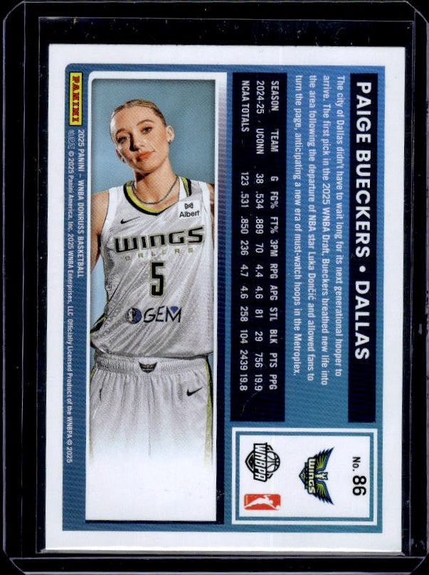 2025 Donruss WNBA #86 Paige Bueckers