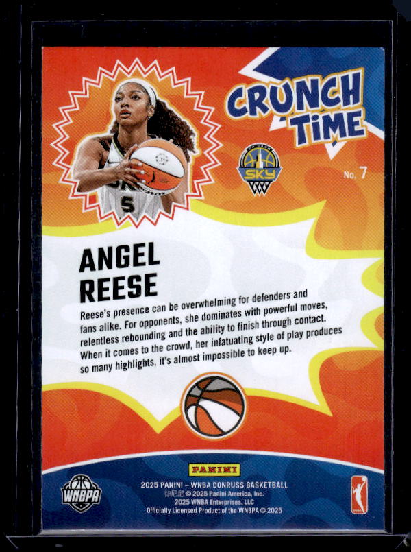 2025 Donruss WNBA #7 Angel Reese Crunch Time