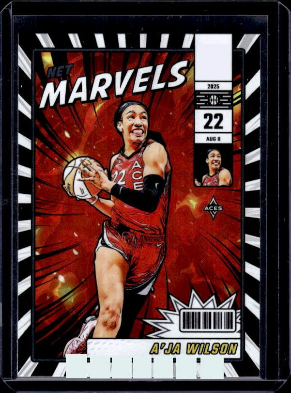 2025 Donruss WNBA #8 A'ja Wilson Net Marvels Press Proof