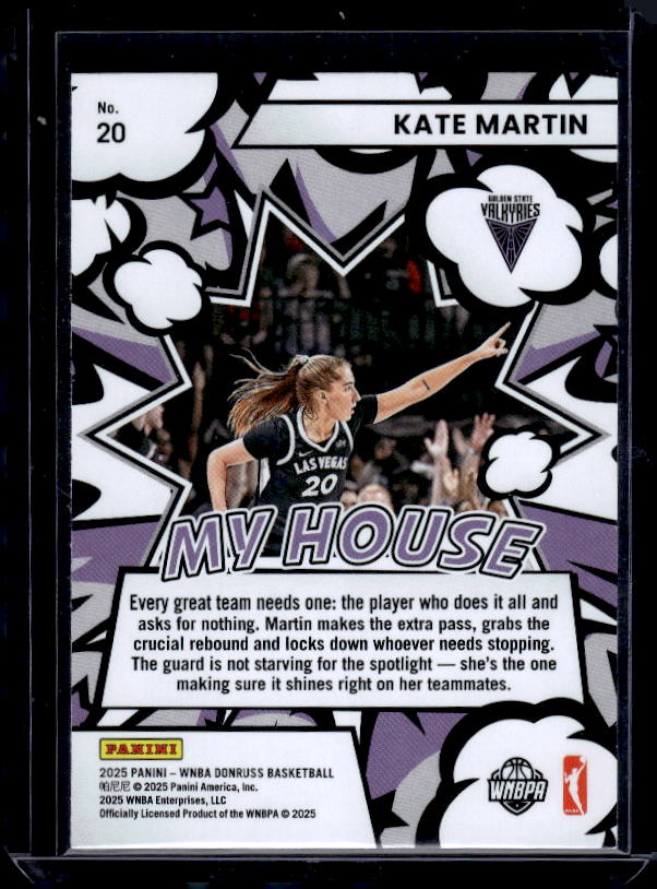 2025 Donruss WNBA #20 Kate Martin My House