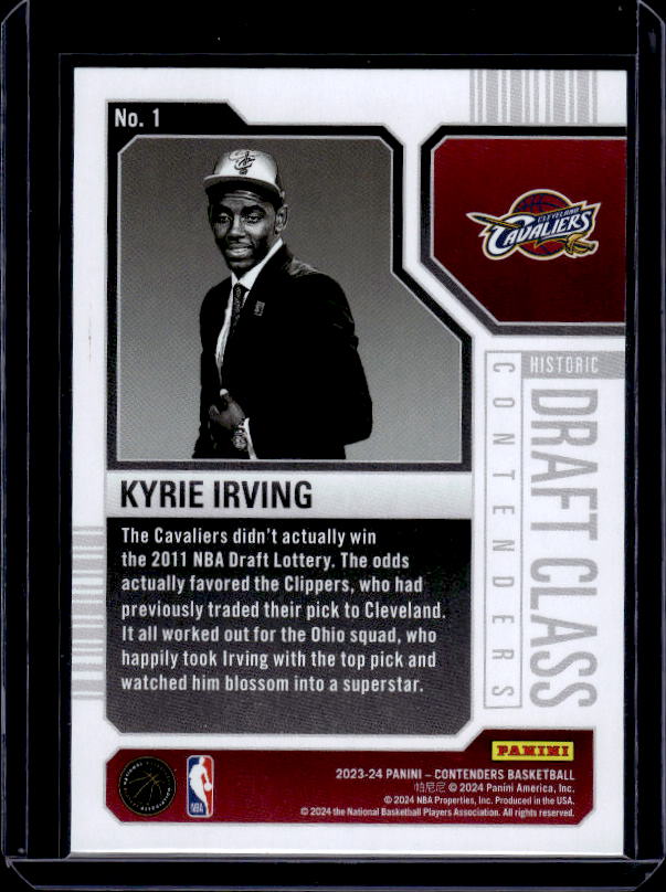 2023-24 Panini Contenders #7 Allen Iverson Historic Draft Class Contenders