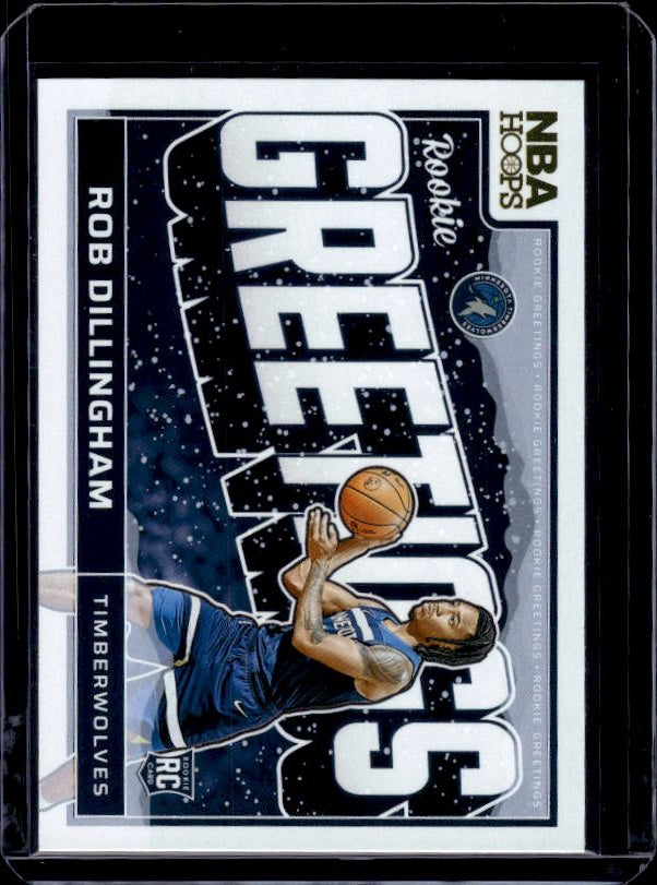2024-25 Hoops Winter #10 Rob Dillingham Rookie Greetings