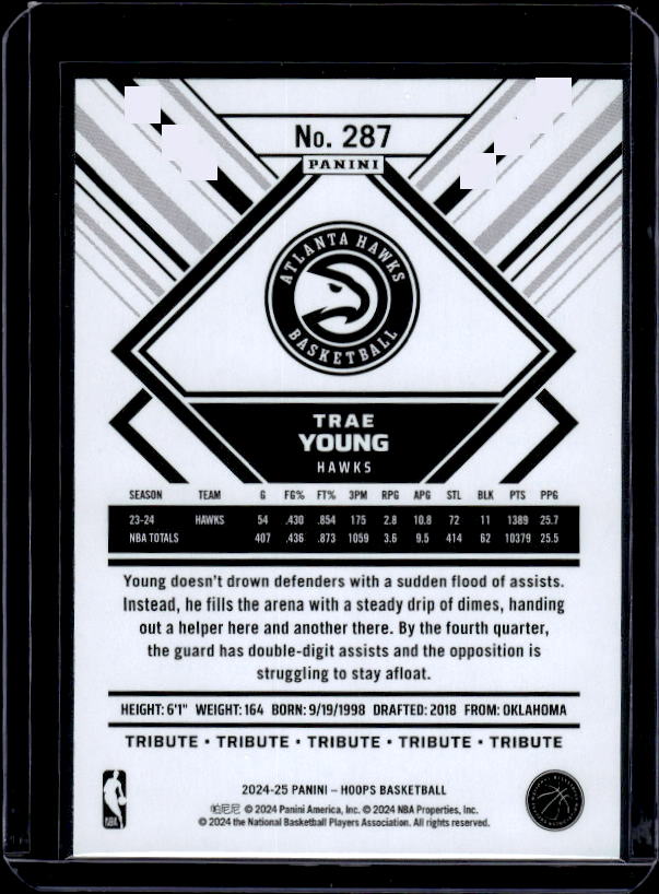 2024-25 Hoops #287 Trae Young