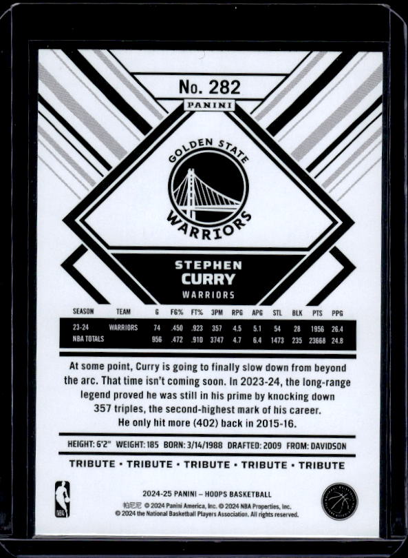 2024-25 Hoops #282 Stephen Curry