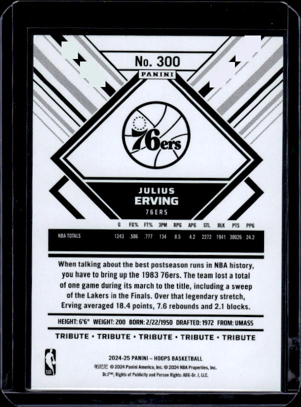 2024-25 Hoops #300 Julius Erving