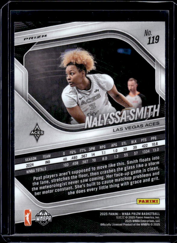 2025 Panini Prizm WNBA #119 NaLyssa Smith Blue Velocity Prizms