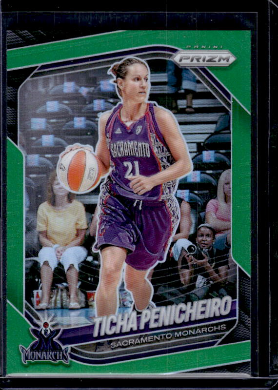 2025 Panini Prizm WNBA #65 Ticha Penicheiro Green Prizms