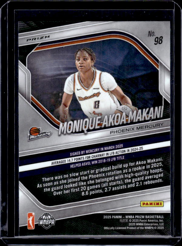2025 Panini Prizm WNBA #98 Monique Akoa Makani Ice Prizms