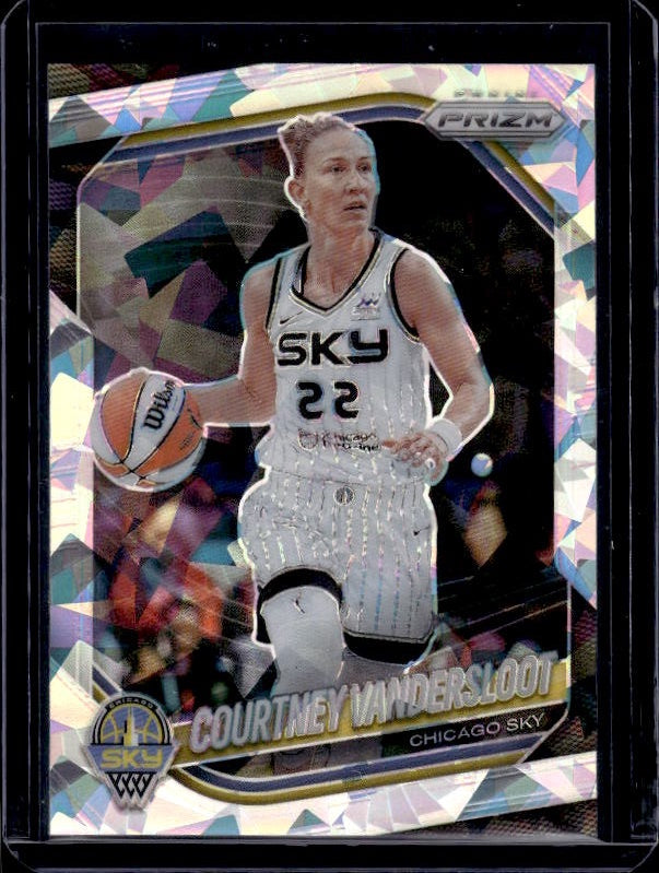 2025 Panini Prizm WNBA #124 Courtney Vandersloot Ice Prizms