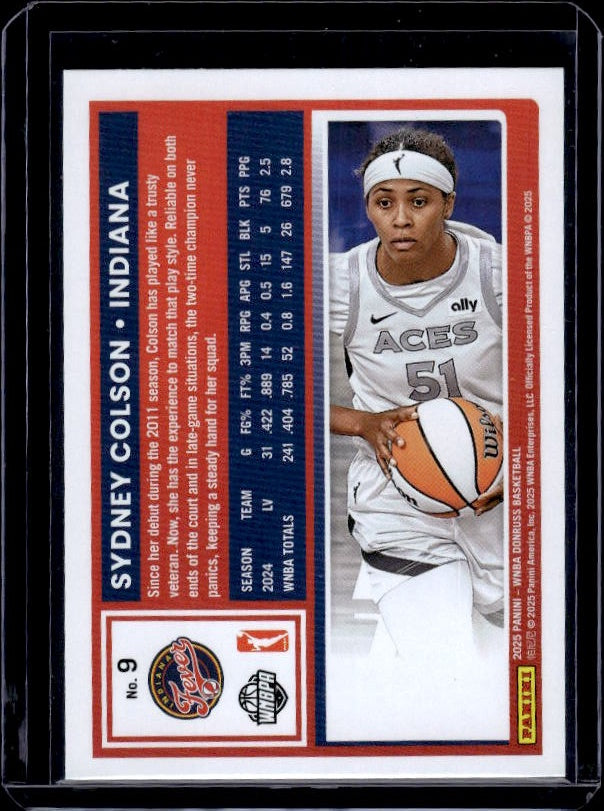 2025 Donruss WNBA #9 Sydney Colson Holo