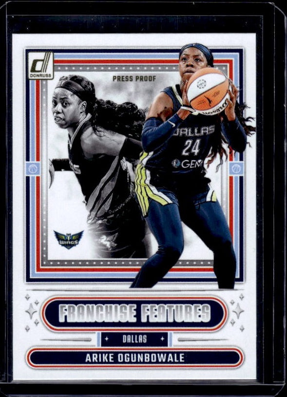 2025 Donruss WNBA #3 Arike Ogunbowale Franchise Features Press Proof