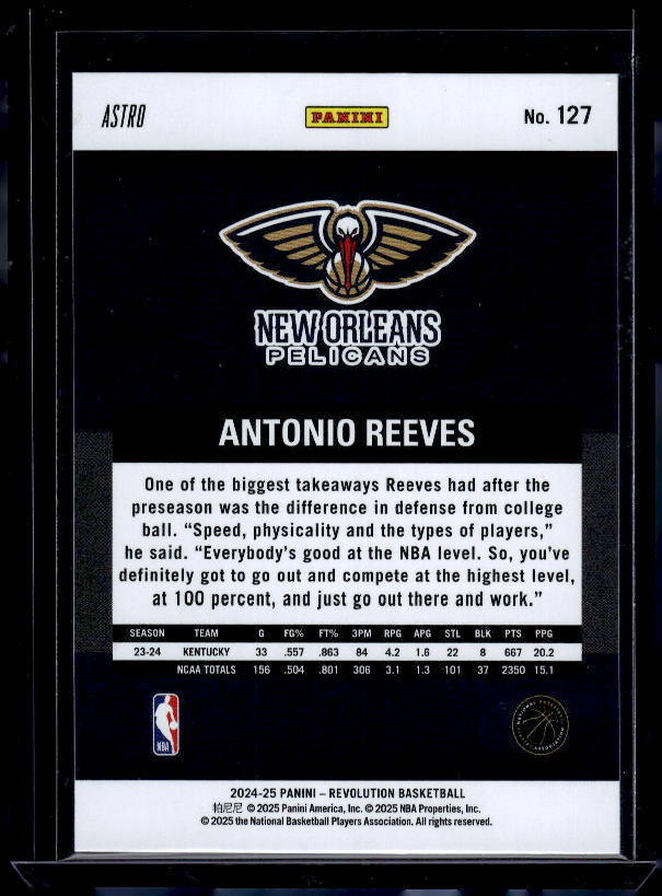 2024-25 Panini Revolution #113 Cam Christie Astro