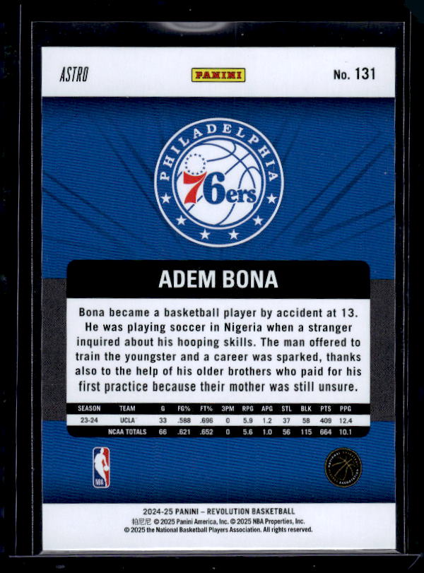 2024-25 Panini Revolution #131 Adem Bona Astro
