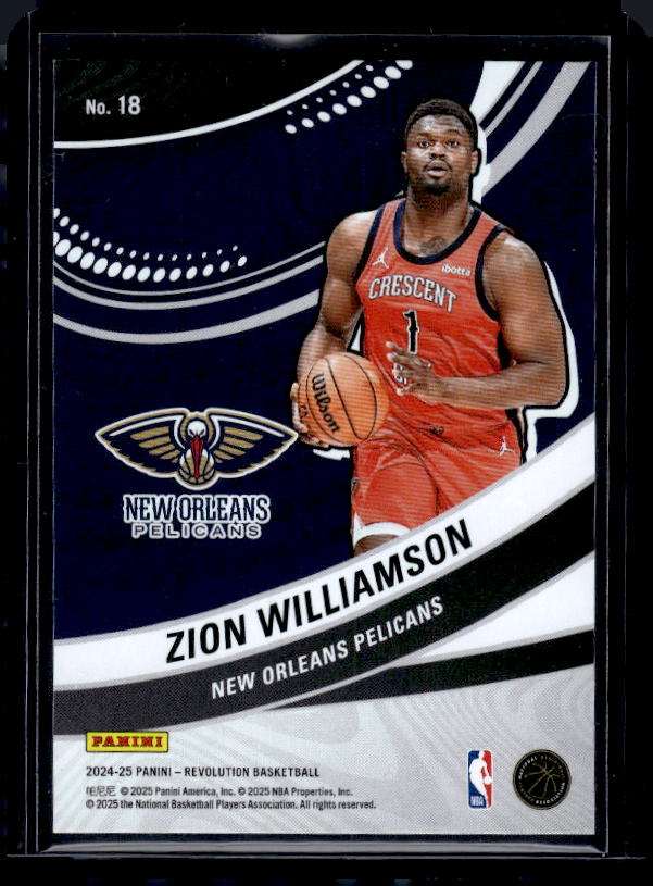2024-25 Panini Revolution #18 Zion Williamson Vortex