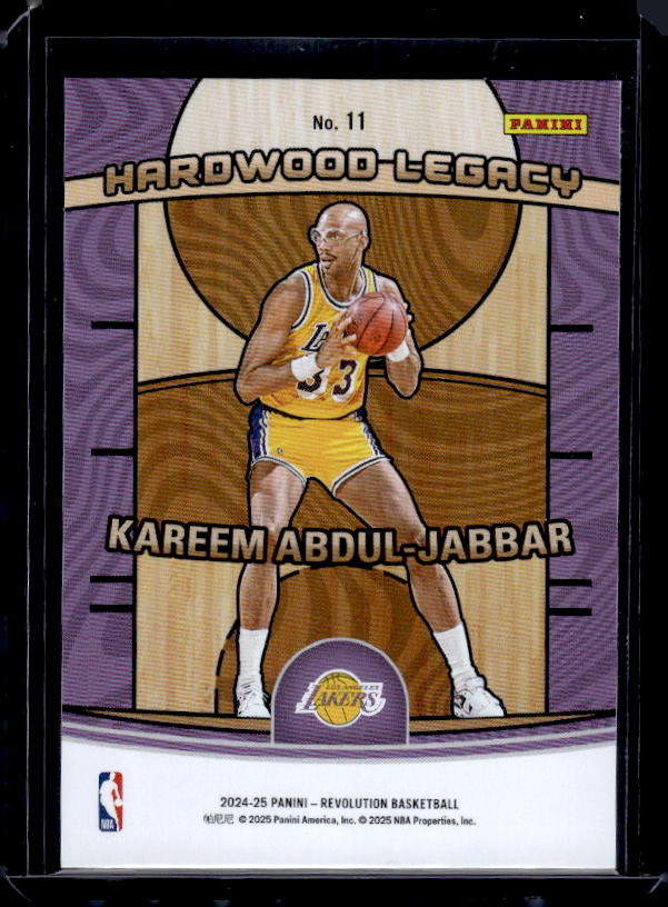 2024-25 Panini Revolution #11 Kareem Abdul-Jabbar Hardwood Legacy
