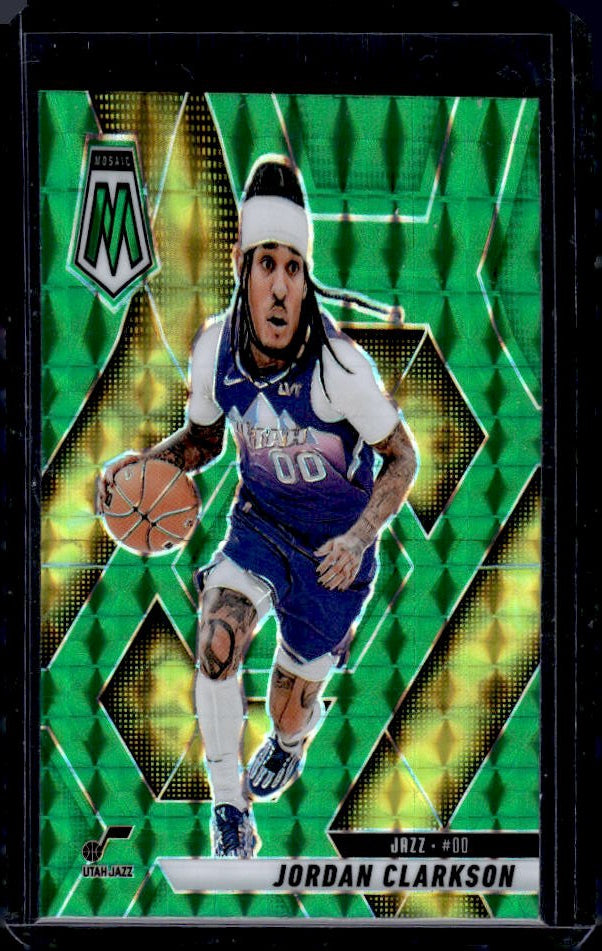 2024-25 Panini Mosaic #149 Jordan Clarkson Green Mosaic