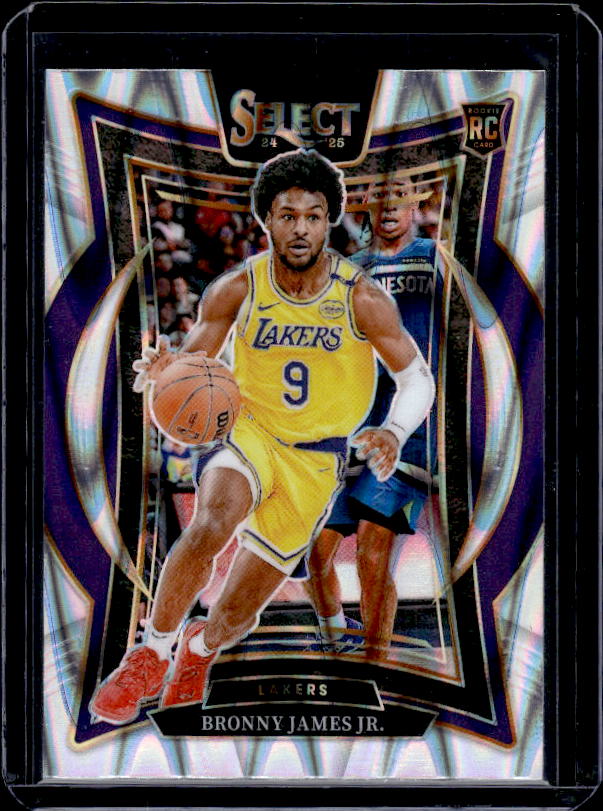 2024-25 Panini Select #90 Bronny James Jr. Tectonic Prizm