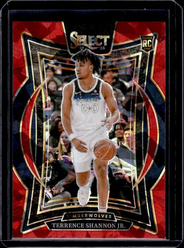 2024-25 Panini Select #78 Terrence Shannon Jr. Red Cracked Ice Prizm