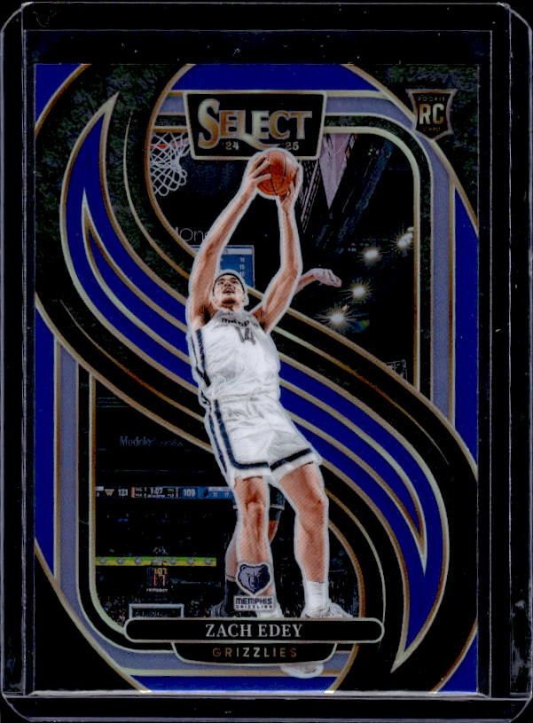 2024-25 Panini Select #192 Zach Edey Blue Prizm