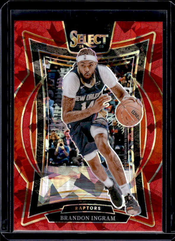2024-25 Panini Select #44 Brandon Ingram Red Cracked Ice Prizm