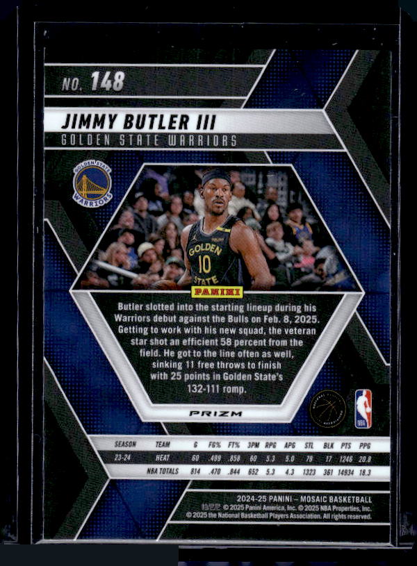 2024-25 Panini Mosaic #148 Jimmy Butler III Green Mosaic