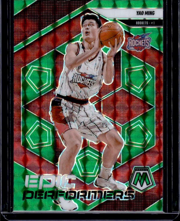 2024-25 Panini Mosaic #20 Yao Ming Epic Performers Mosaic Green