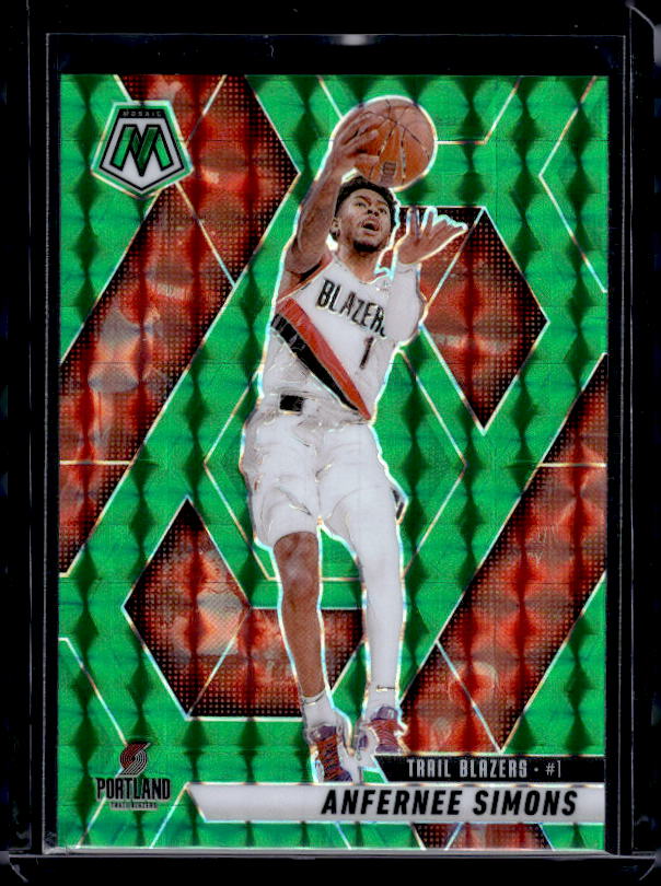 2024-25 Panini Mosaic #39 Anfernee Simons Green Mosaic