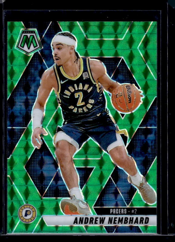 2024-25 Panini Mosaic #108 Andrew Nembhard Green Mosaic