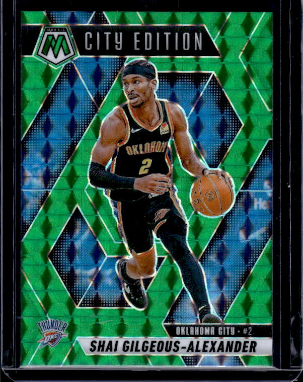 2024-25 Panini Mosaic #289 Shai Gilgeous-Alexander Green Mosaic