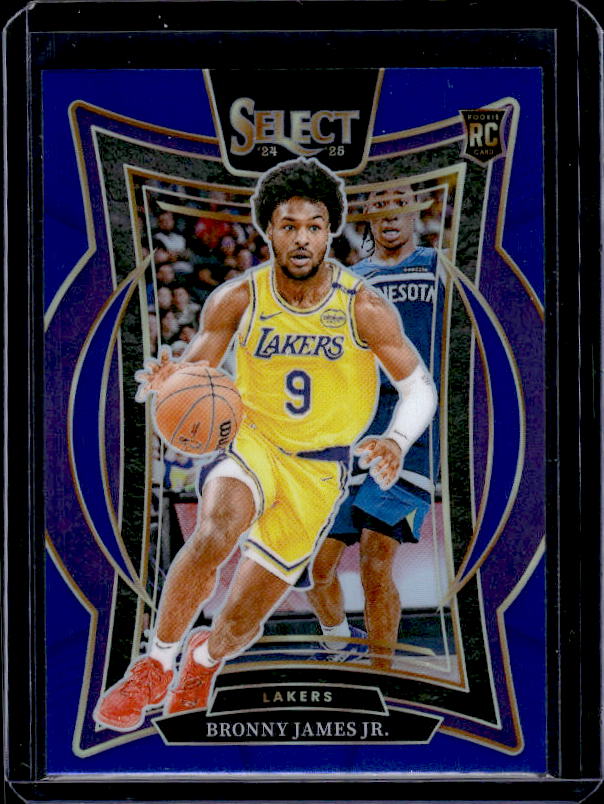 2024-25 Panini Select #90 Bronny James Jr. Blue Prizm