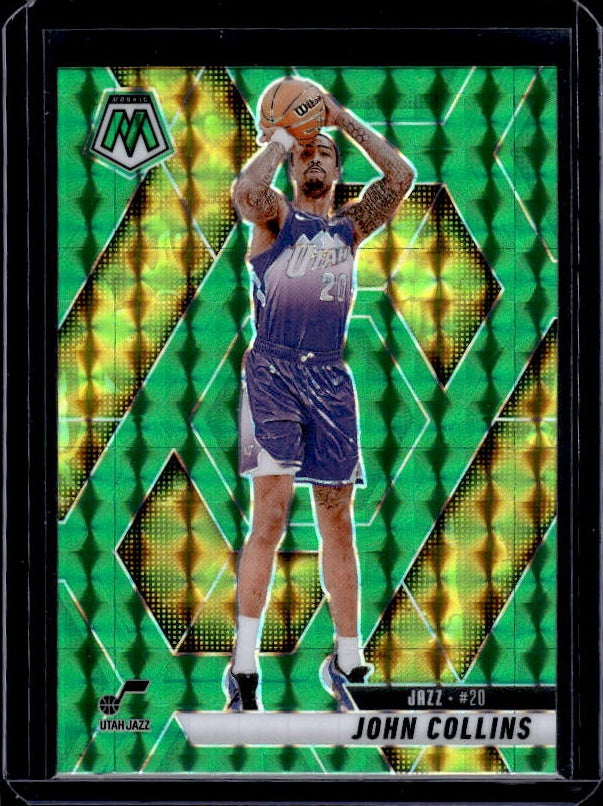 2024-25 Panini Mosaic #56 John Collins Green Mosaic