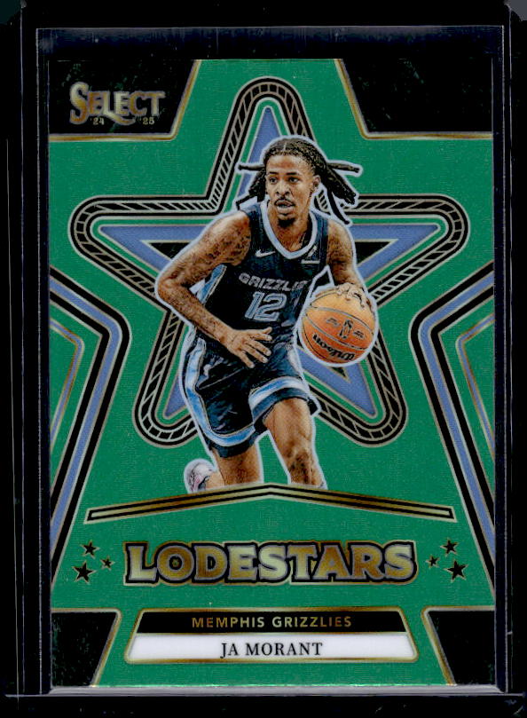 2024-25 Panini Select #11 Ja Morant Lodestars Green Prizms