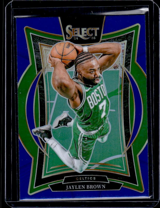 2024-25 Panini Select #29 Jaylen Brown Blue Prizm