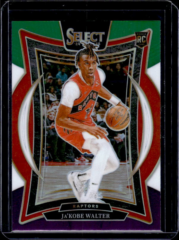 2024-25 Panini Select #96 Ja'Kobe Walter Green White Purple Prizm