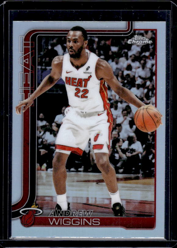 2025-26 Topps Chrome #180 Andrew Wiggins Refractor