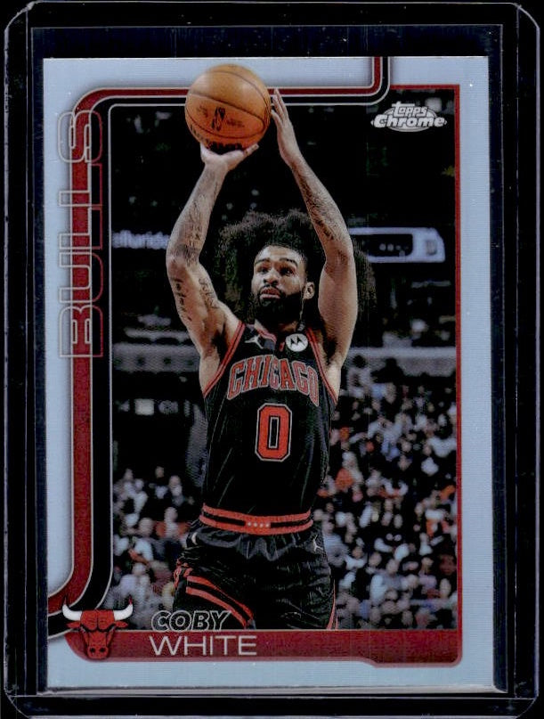 2025-26 Topps Chrome #80 Coby White Refractor