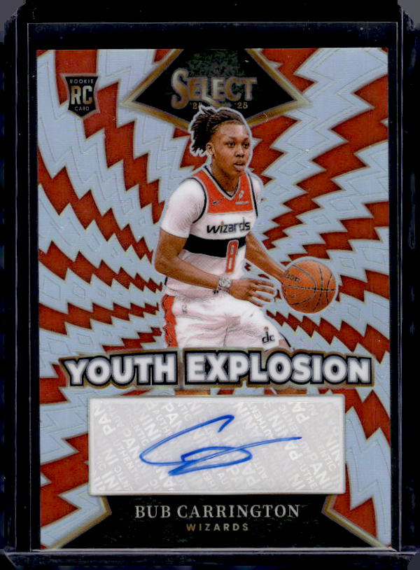 2024-25 Panini Select #YE-BUB Bub Carrington Youth Explosion Signatures