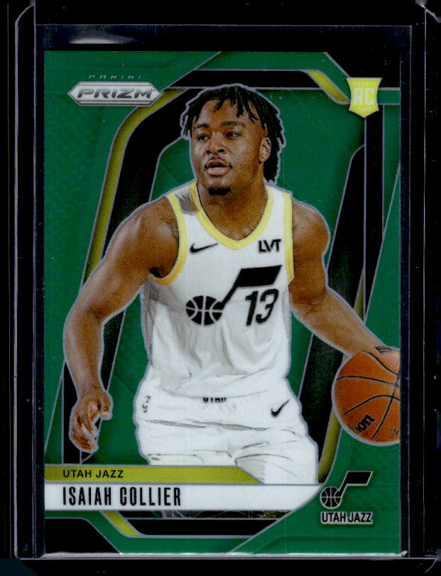 2024-25 Panini Prizm #227 Isaiah Collier Prizms Green