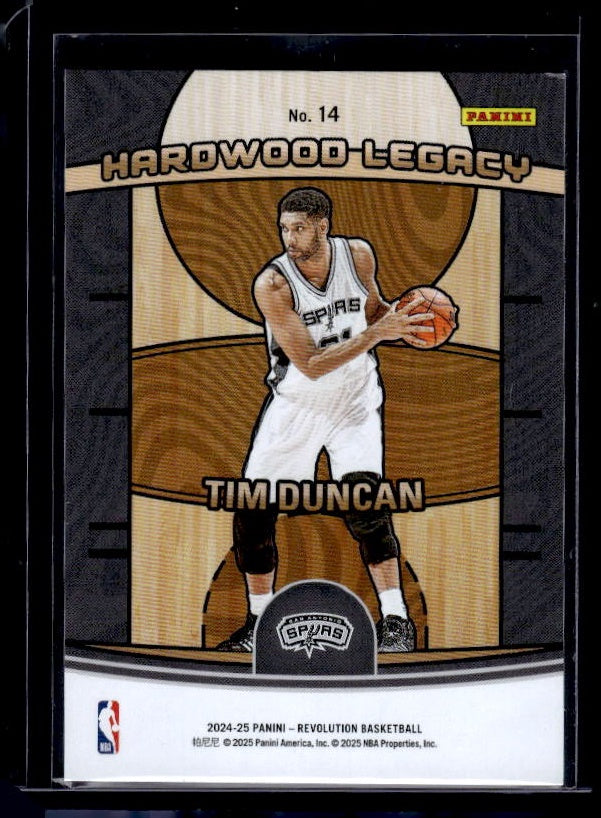 2024-25 Panini Revolution #14 Tim Duncan Hardwood Legacy