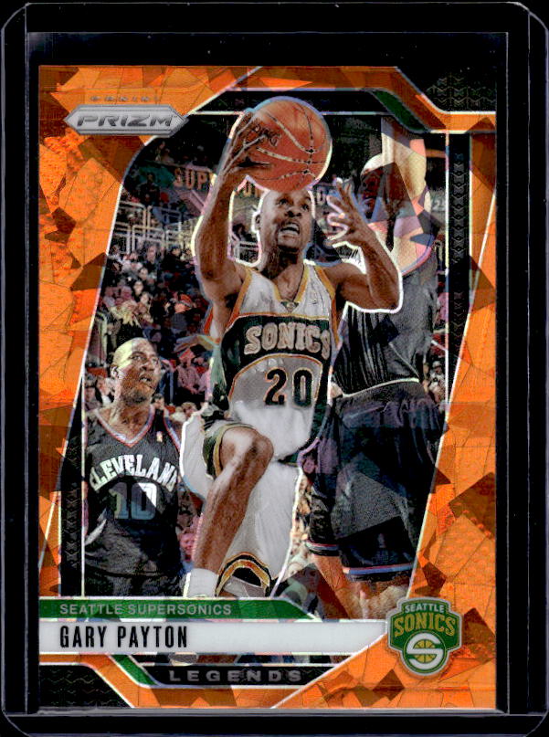 2024-25 Panini Prizm #286 Gary Payton Prizms Orange Ice