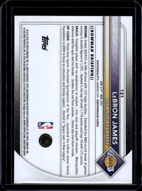 2025-26 Bowman #121 LeBron James