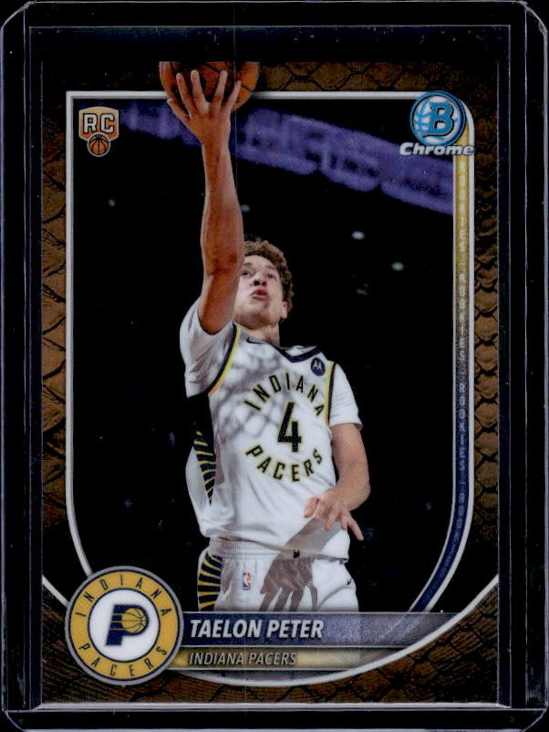 2025-26 Bowman #BCV-50 Taelon Peter Chrome Reptilian Refractor