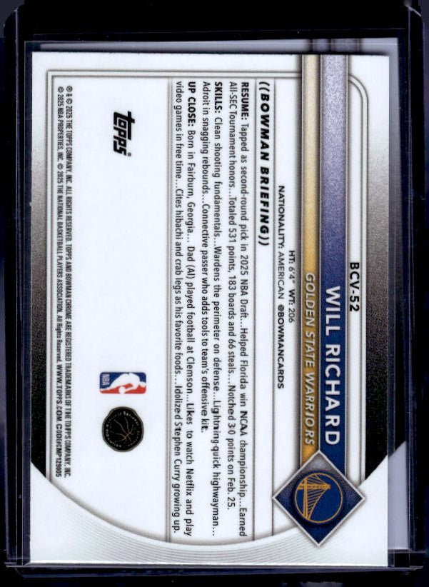 2025-26 Bowman #BCV-198 Dereck Lively II Chrome