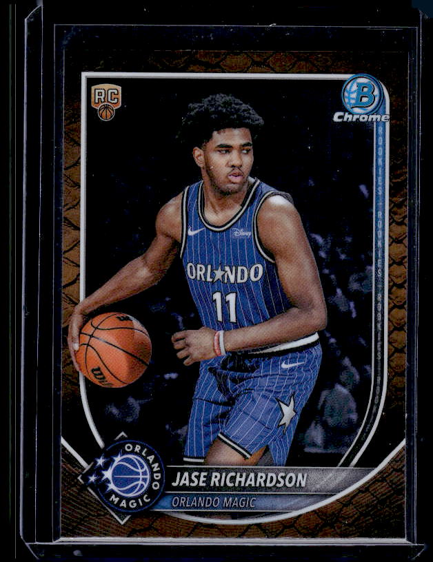 2025-26 Bowman #BCV-25 Jase Richardson Chrome Reptilian Refractor