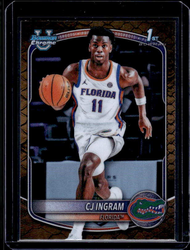 2025-26 Bowman #BCP-77 CJ Ingram Chrome Prospects Reptilian Refractor
