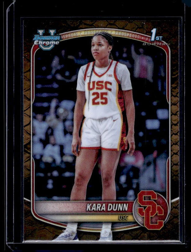 2025-26 Bowman #BCP-71 Kara Dunn Chrome Prospects Reptilian Refractor