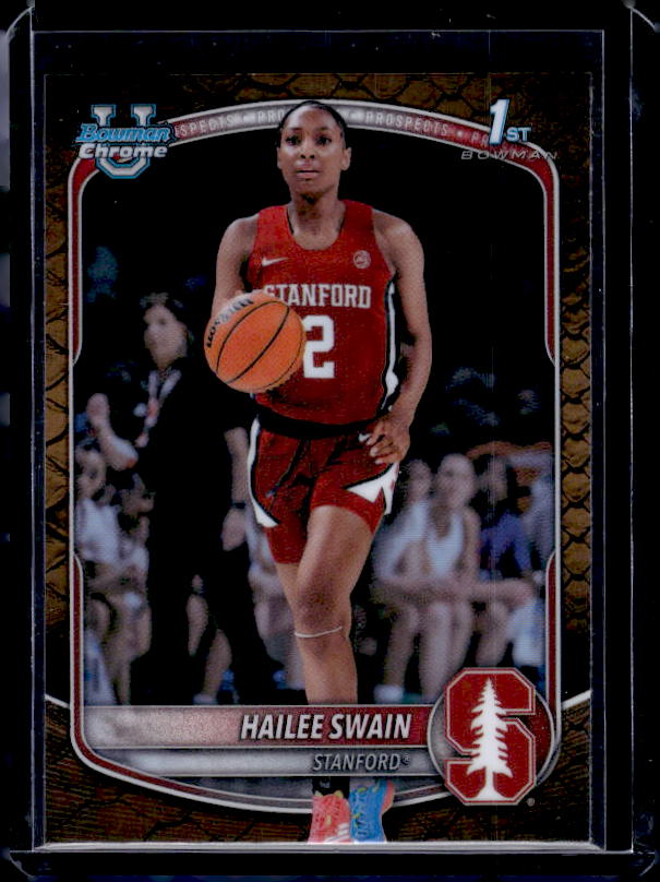 2025-26 Bowman #BCP-38 Hailee Swain Chrome Prospects Reptilian Refractor