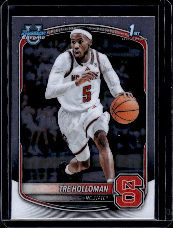 2025-26 Bowman #BCP-81 Tre Holloman Chrome Prospects