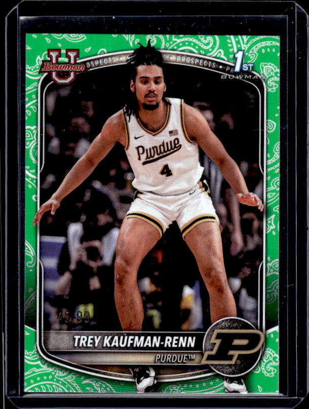 2025-26 Bowman #BPP-21 Trey Kaufman-Renn Prospects Green Border #/99