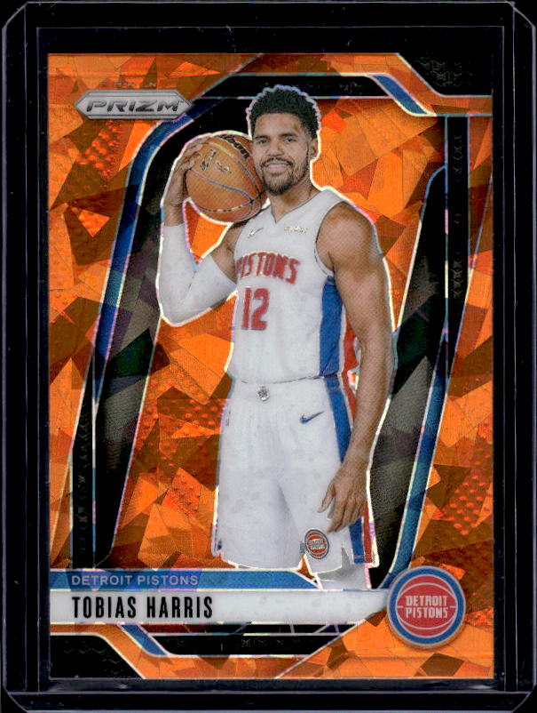 2024-25 Panini Prizm #178 Tobias Harris Prizms Orange Ice
